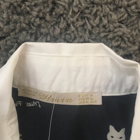 NWT Cat collar full sleeve shirt - Picture 3 of 8